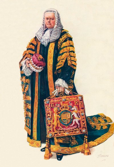 De Lord Chancellor in zijn kroningsgewaden, 1937 door Unbekannt