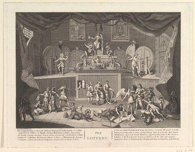 De loterij, [na 1724] door Unbekannt