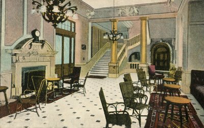 De Lounge, Abercorn Rooms, Liverpool Street Hotel, c1907 door Unbekannt