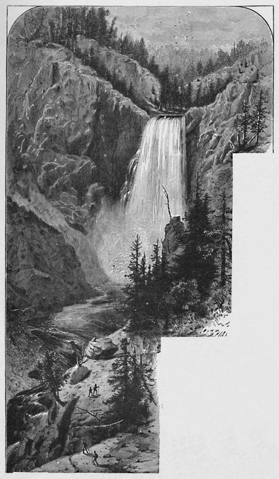 De onderste watervallen, 1883 door Unbekannt