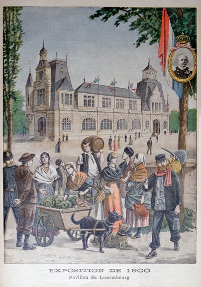Het Luxemburgse paviljoen op de Wereldtentoonstelling van 1900, Parijs, 1900 door Unbekannt