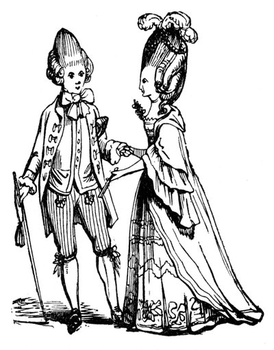 De Macaronies, 1772, 1910 door Unbekannt