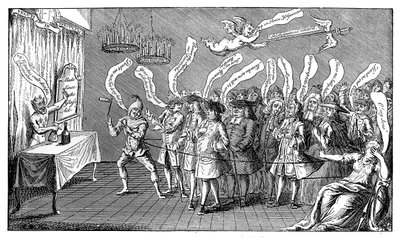 De Tovenaar of Flessenbezweerder. Engelse Goedgelovigheid: of, Yere all Bottled, 1749 door Unbekannt