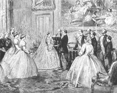 Het huwelijk van prinses Alice met prins Louis van Hessen door Unbekannt