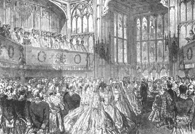 Het huwelijk van prinses Helena met prins Christian van Sleeswijk-Holstein...1866, 1901 door Unbekannt