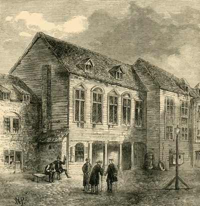 De Marshalsea-gevangenis, in de achttiende eeuw, ca. 1878 door Unbekannt