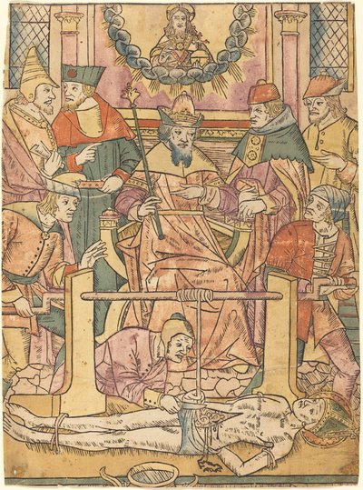 Het martelaarschap van Sint Erasmus, 1480-1490 door Unbekannt