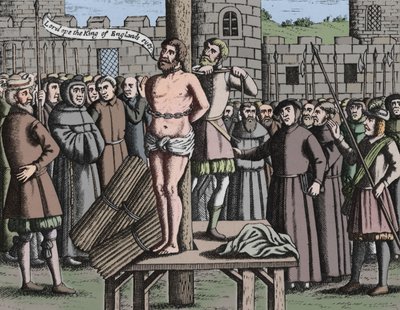 Het Martelaarschap van Meester William Tindall in Vlaanderen bij Kasteel Vilvord, 1563, 1947 door Unbekannt