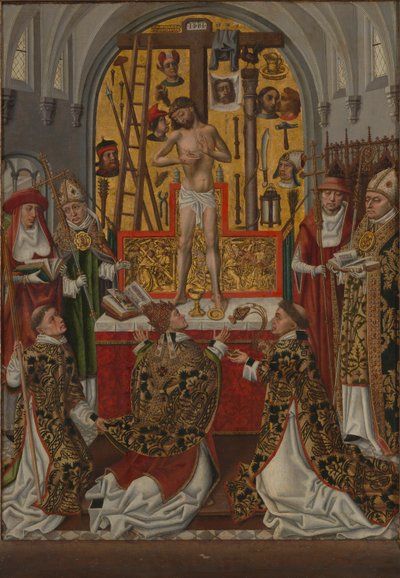 De mis van Sint Gregorius de Grote, ca. 1500 door Unbekannt
