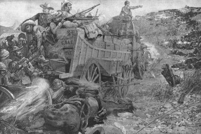 De Matabele Oorlog, 1893: Aanval op de Laager van Wagens aan de Imbembezi Rivier, 1 november 1901 door Unbekannt