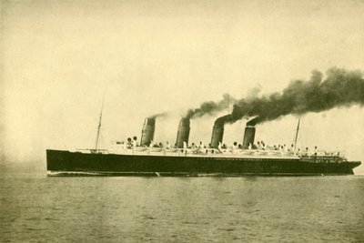 De Mauretania Cunard Line, 30.696 ton, ca. 1930 door Unbekannt
