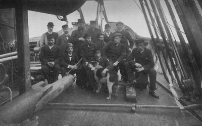 De leden van de expeditie, na hun terugkeer naar Christiania, c1893-1896, 1897 door Unbekannt