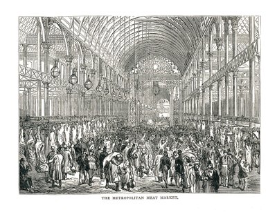 De Metropolitane Vleesmarkt, 1878 door Unbekannt