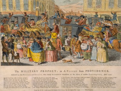 De militaire profeet: of een vlucht uit Providence, 1750 door Unbekannt