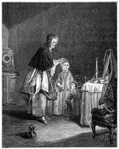 De ochtendtoilette, 1885 door Unbekannt