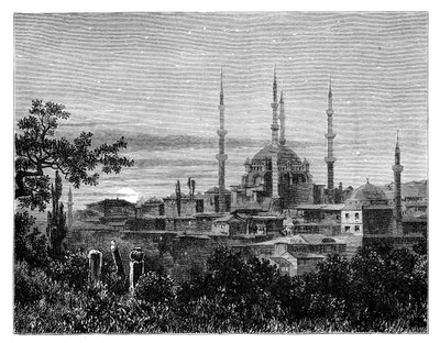 De moskee van Selim II in Adrianopel, Turkije, ca. 1888 door Unbekannt