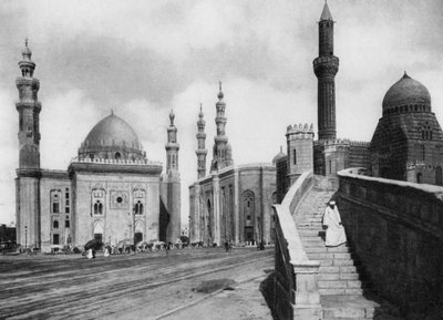 De moskeeën van Sultan Hassan en El Rufai, Caïro, Egypte door Unbekannt