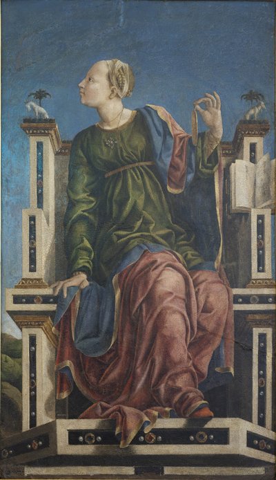 De muze Urania, ca 1457 door Unbekannt