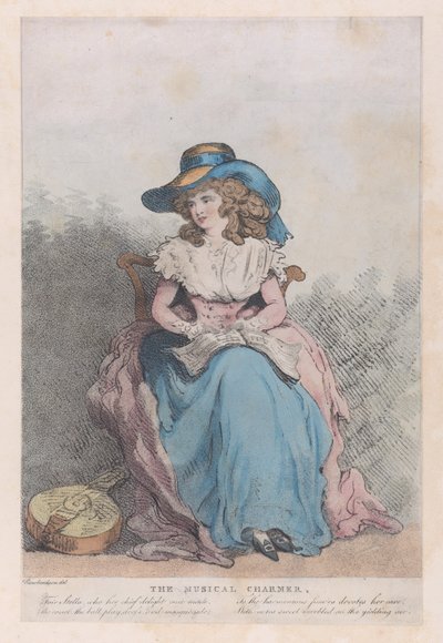 De muzikale verleider, ca. 1793 door Unbekannt
