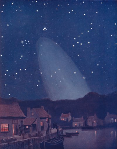 De Mysterieuze Kegel van het Licht in de Lucht door Unbekannt