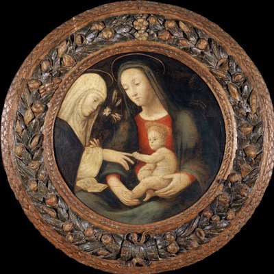 Het Mystieke Huwelijk van Sint-Catharina, eerste helft van de 16e eeuw door Unbekannt