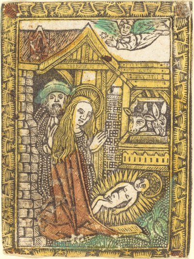 De geboorte van Christus, ca. 1470-1480 door Unbekannt
