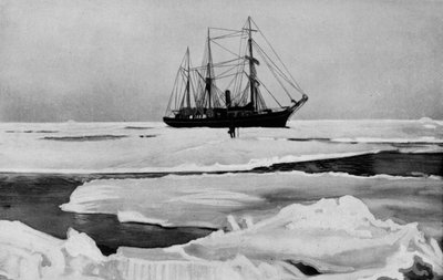 De Nimrod die zich een weg baant door open pakijs, c1909, 1928 door Unbekannt