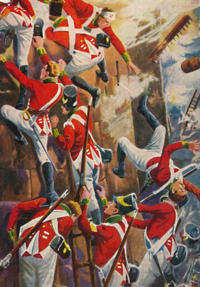 De Northumberland Fusiliers. Bestormen van de wallen van San Vincente, 1939 door Unbekannt