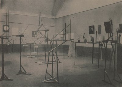 De OBMOKhU tentoonstelling, 1921 door Unbekannt