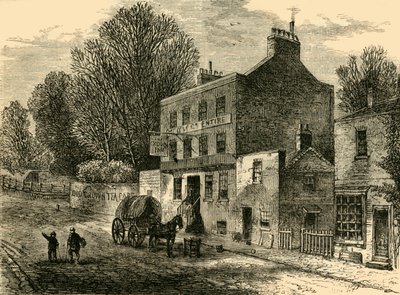 De Oude Kroon Inn, Highgate, 1830, c1876 door Unbekannt