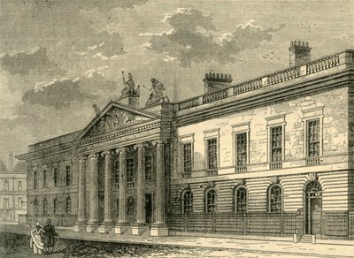 Het oude India Office, Leadenhall Street in 1803, ca. 1872 door Unbekannt