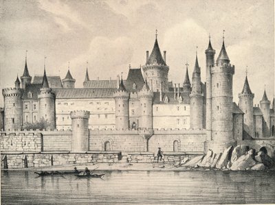 Het Oude Louvre in 1670, 1915 door Unbekannt