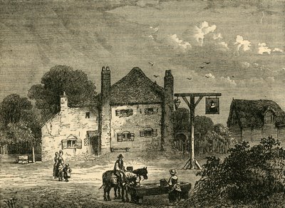 De oude moeder Red Cap, in 1746, c1876 door Unbekannt