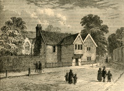 Het Oude Pastorie, Stoke Newington, in 1858, c1876 door Unbekannt