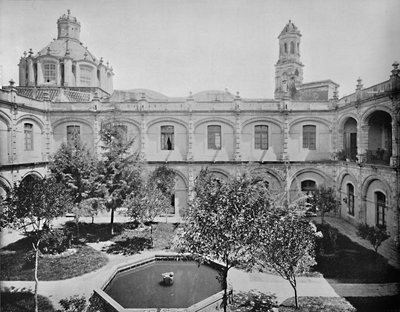 Het Oude San Hipolito Klooster, Mexico-Stad, c1897 door Unbekannt