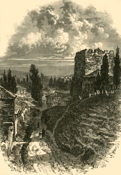 De Oude Muren, Constantinopel, 4e eeuw, 1890 door Unbekannt