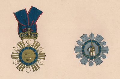 De Orde van St. Ferdinand en van Verdienste, 19e eeuw door Unbekannt