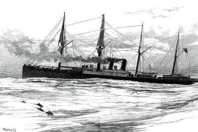 De stoomschip Orient van de Orient Steam Navigation Company, ca. 1880 door Unbekannt