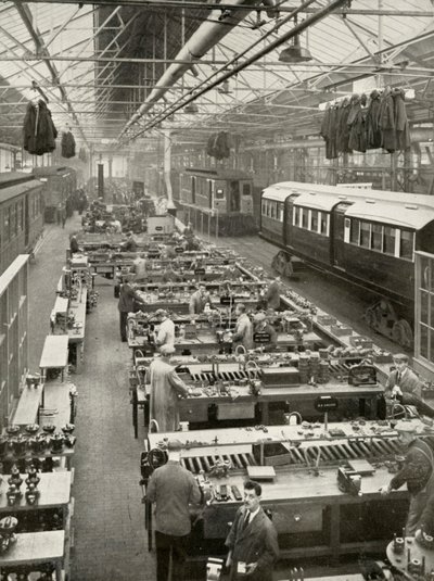 De Revisie van Ondergrondse Rollend Materieel eigendom van de London Passenger Transport, 1935-36 door Unbekannt