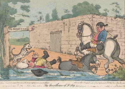 De omverwerping van Dr. Slop Tristram Shandy, 1800-20 door Unbekannt