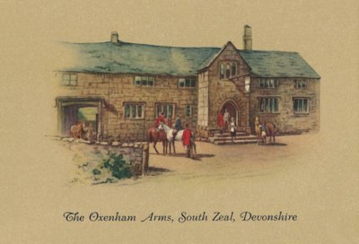 The Oxenham Arms, South Zeal, Devonshire door Unbekannt