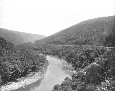 De Packsaddle, Allegheny Mountains, Pennsylvania, VS, ca. 1900 door Unbekannt