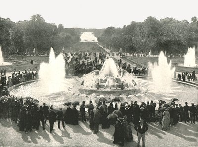 De paleisfonteinen, Versailles, Frankrijk, 1895 door Unbekannt