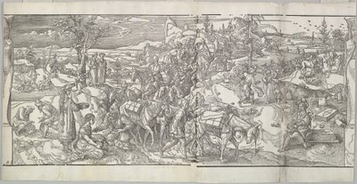 De passage van een karavaan uit de fries Ces Moeurs et fachons de faire de Turcz Customs..., 1553 door Unbekannt