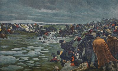 De oversteek van de Berezina, november 1812, 1896 door Unbekannt