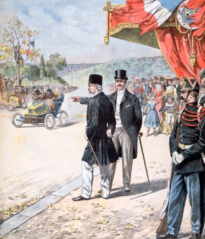 De Perzische sjah Mozzafar al-Din Shah Qajar in Frankrijk, 1902 door Unbekannt