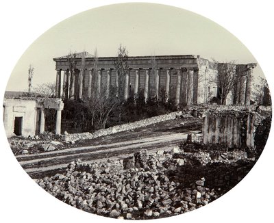 De Peter en Paul Kathedraal in Sebastopol na de Krimoorlog, Krim, eind 1850s door Unbekannt