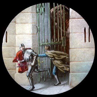 De Pelgrims ontsnappen uit Kasteel Twijfel, c1910 door Unbekannt