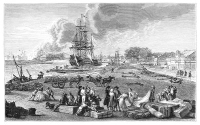 De haven van Rochefort door Unbekannt