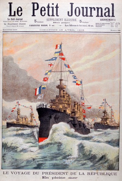 De president van de Republiek Frankrijk op weg naar Algerije, 1902 door Unbekannt